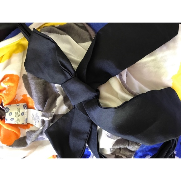 Anthropologie Tops Anthro Ric Rac Floral Tier Ruffle Halter Bow Top Poshmark